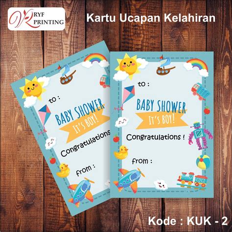 Jual Kartu Ucapan Kelahiran Baby Born Greeting Card Shopee Indonesia