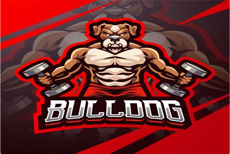 Bulldog Esport Mascot Logo Design Graphic by visink.art · Creative Fabrica