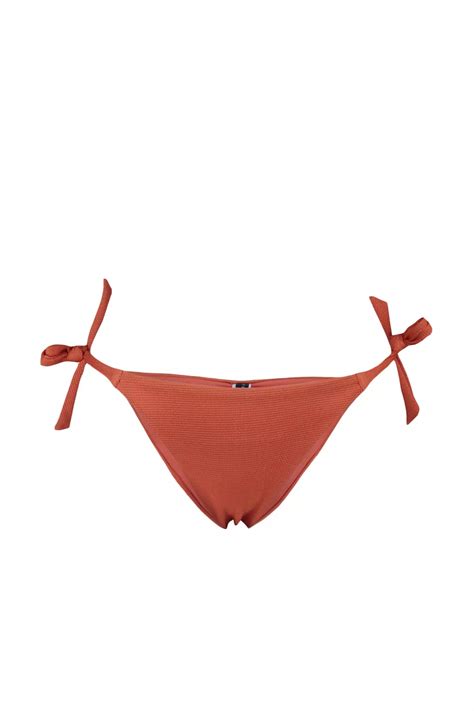 Buy Trendyol Tie Textured Bikini Bottom With Regular Legs 2024 Online