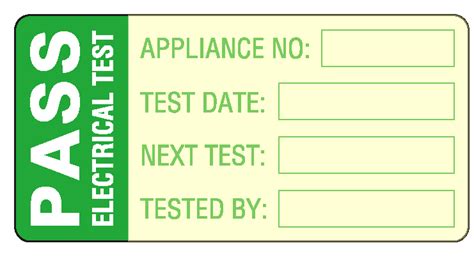 Pat Test Labels