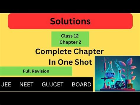 Solutions In One Shot Full Chapter Revision Class Jee Main