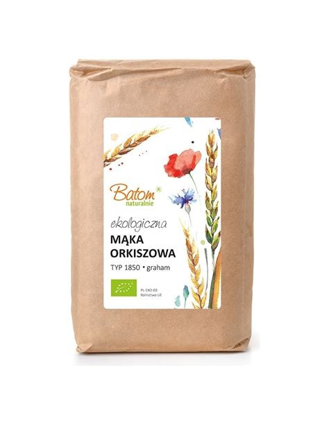 Ekologiczna mąka orkiszowa TYP 1850 graham 1kg BATOM BIO