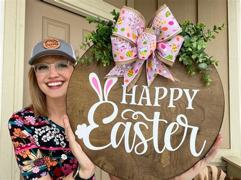 Easter Front Door Decor Happy Easter Easter Decor Easter Etsy