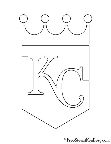 Mlb Kansas City Royals Logo Stencil Free Stencil Gallery