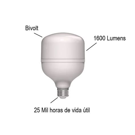 Kit L Mpadas Led W Forte K E Bivolt Branco Frio Avant