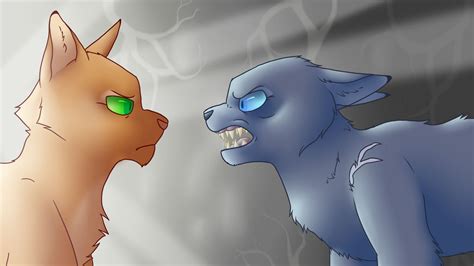 Bluestar and Fireheart by Taz-drawing on DeviantArt