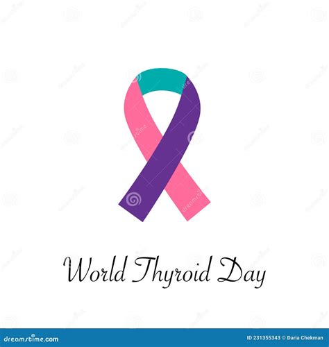 World Thyroid Day Schematic Image Of The Thyroid Gland And Larynx For