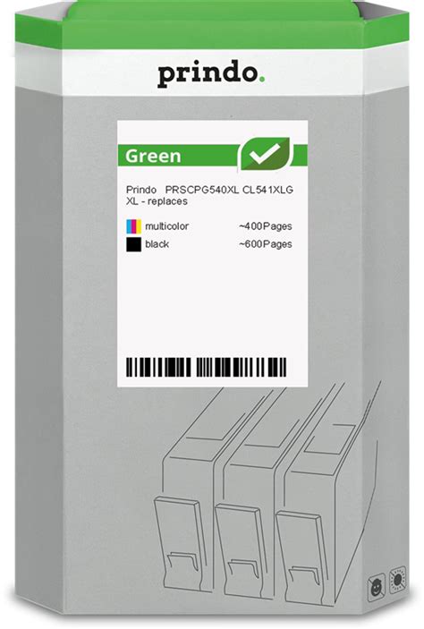 Prindo Green Xl Multipack Schwarz Mehrere Farben Tinte De