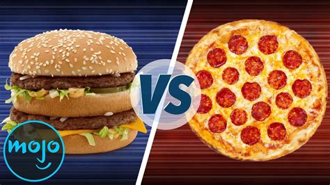 Best Food Pizza Vs Burgers YouTube