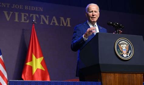 Joe Biden's bizarre Vietnam speech cut short in new humiliating moment - Politics - News - Daily ...