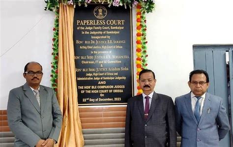 Inauguration Of Phase Vii Paperless Courts District Court Sambalpur