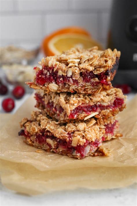 This Orange Cranberry Oat Bar Recipe Is So Easy To Bake