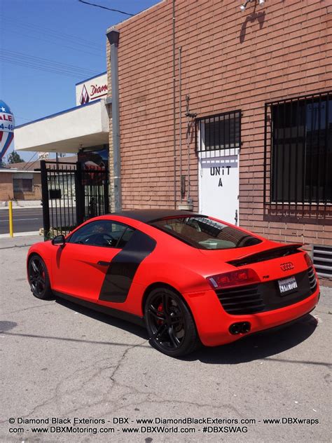 Audi R8 Wrapped in Matte Red by DBX