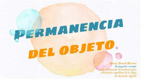 Permanencia Del Objeto