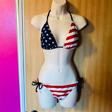 Sexy Usa Flag Bikini Gem