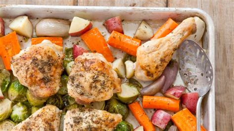 Roast Chicken And Root Vegetables Are The Perfect One Pan Dinner Pair