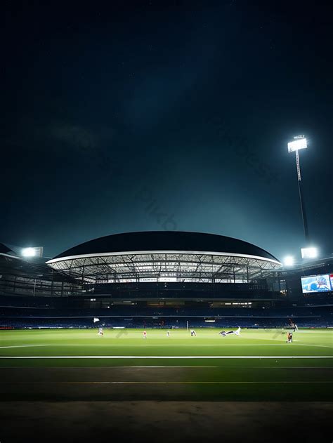 Cricket Stadium At Night Background Photo | JPG Free Download - Pikbest