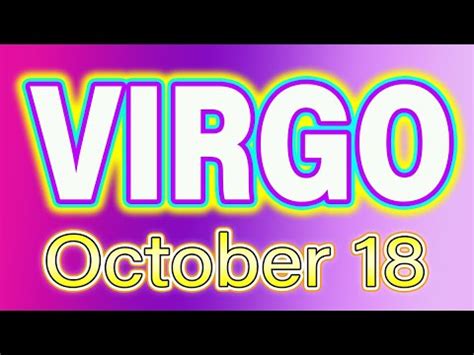 NEW LOVES Horoscope For Today VIRGO OCTOBER 18 2022 YouTube