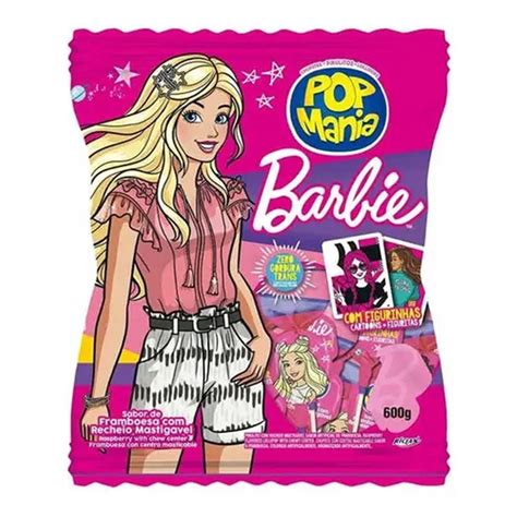 Pirulitos Pop Mania Barbie Framboesa G Riclan Shopee Brasil