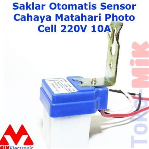 Jual Saklar Otomatis Sensor Cahaya Matahari Photocell Fotosel 10A AS10