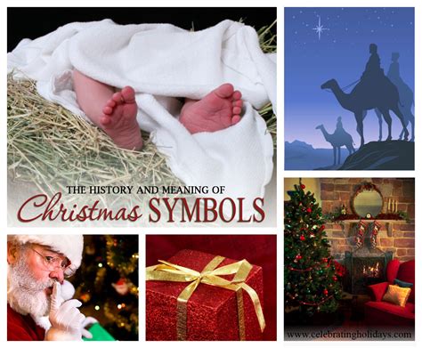 Traditional Christmas Symbols Celebrating Holidays