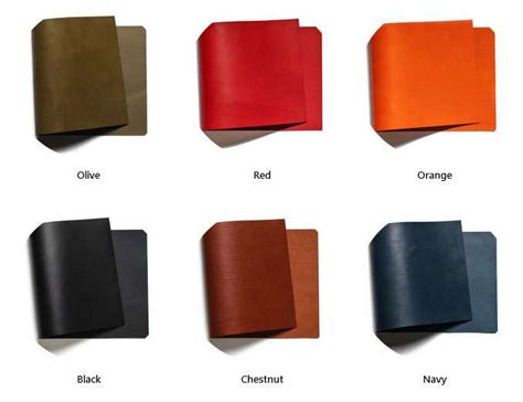 Leather types and colors - HAWG Leather Goods