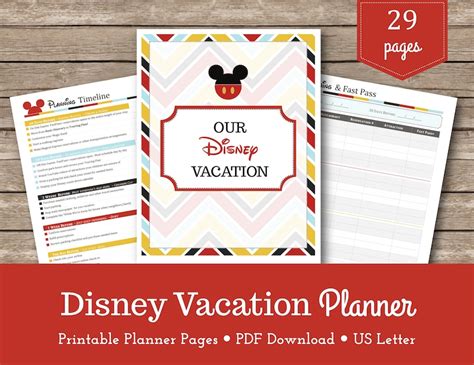 Disney World Vacation Planner / Travel Planner /walt Disney - Etsy