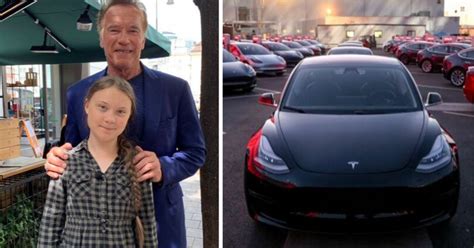 Arnold Schwarzenegger Sends Greta Thunberg A Tesla Model 3 So ‘She Can Travel Fully Electric ...