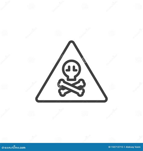 Toxic Hazard Grunge Symbols Poison Vector Signs Skull And Crossbones