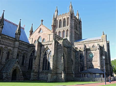 Photographs of Hereford Cathedral, Herefordshire, England: North view