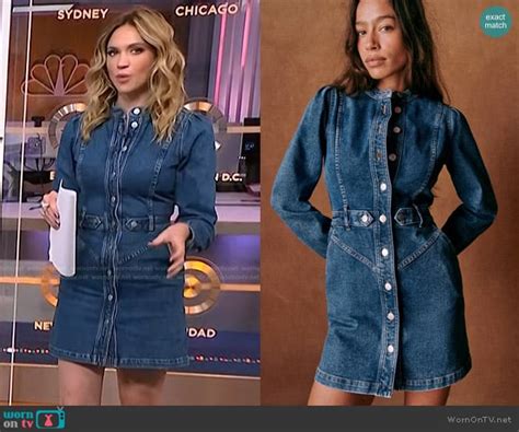 Wornontv Ellison Barbers Denim Dress On Nbc News Daily Ellison