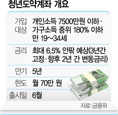 청년도약계좌 이달 출시금리 6~65 수준될 듯 서울경제