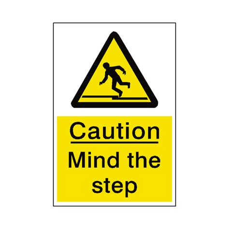 Mind The Step Sticker – Safety-Label.co.uk | Safety Signs, Safety Stickers & Safety Labels