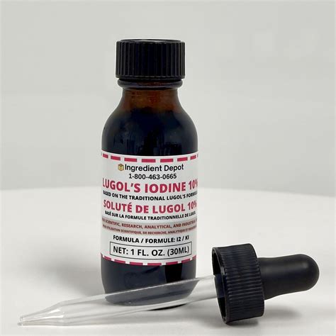 Lugols Iodine 10 Solution 1 Fl Oz 30ml Ingredient Depot