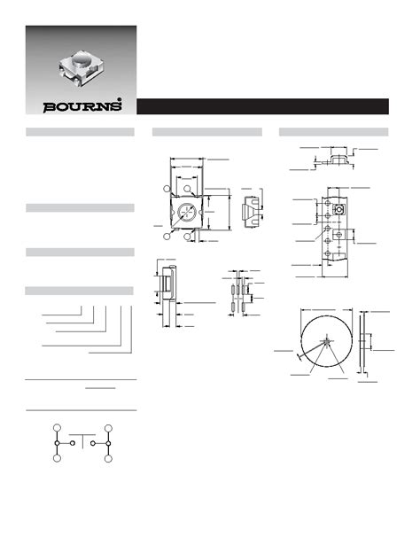 7916 datasheet(1/1 Pages) BOURNS | SMD 6mm Square Key Switch
