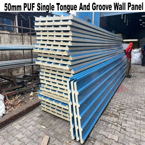 Color Coated Mm Puf Single Tongue And Groove Wall Panel At Rs