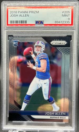 2018 Panini Prizm 205 Josh Allen Rookie Card Psa 9 Mint Ebay