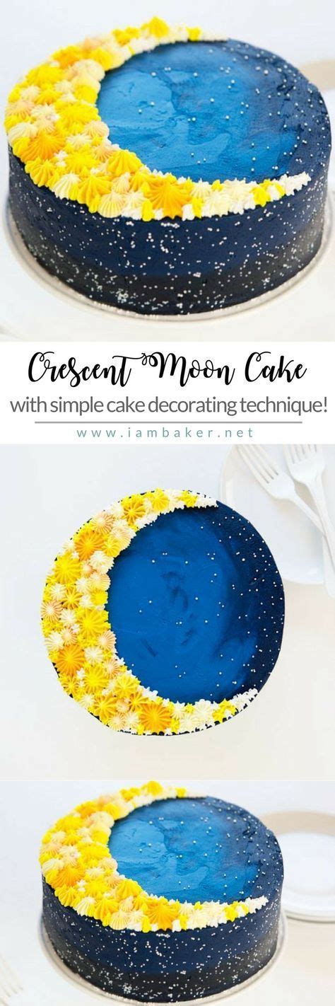 Crescent Moon Cake Easy Cake Cupcake Cakes Cake