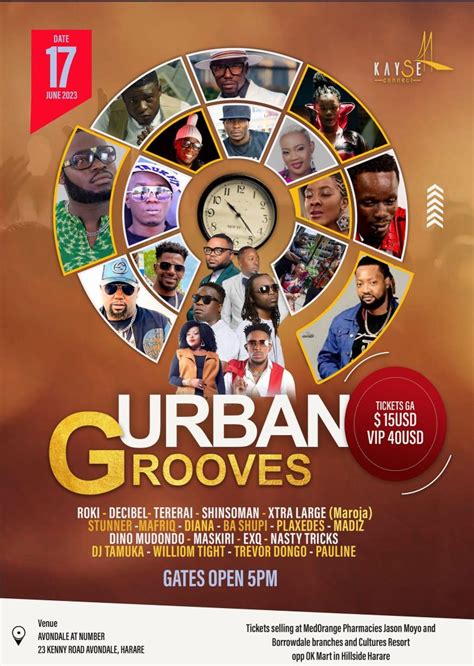 Urban Grooves Concert A Top Billing Event Set For Harare Zim My