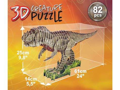 T Rex 3d Creature Puzzle Educa 19182 Juguetilandia