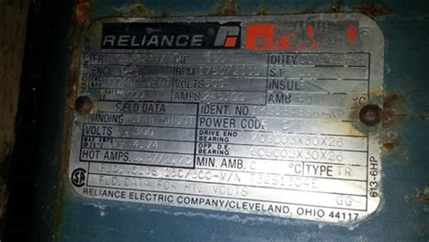 150HP DC Motor Reliance