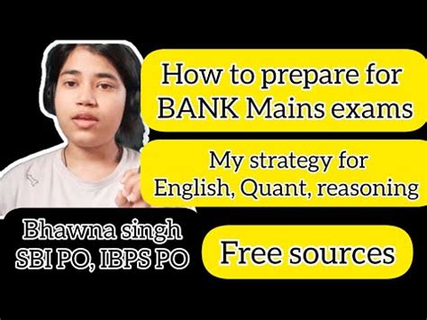 How To Prepare Mains For Banking Exams Clear SBI PO IBPS PO IBPS