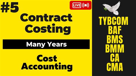 Contract Costing Tybcom Sem Many Years Cost Accounting Sybaf