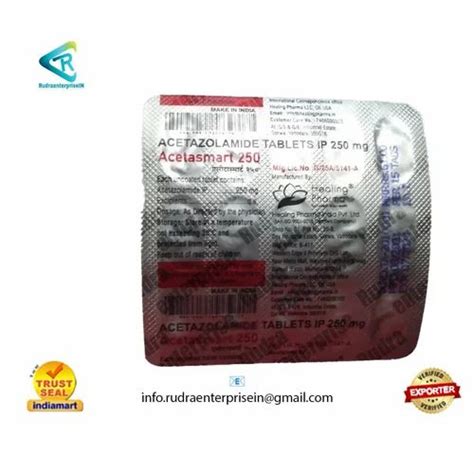 Acetazolamide Acetasmart 250 Mg At Rs 200 Box Mota Varachha Surat Id 2851101166430