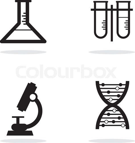 Science lab equipment and symbol icon | Stock vector | Colourbox