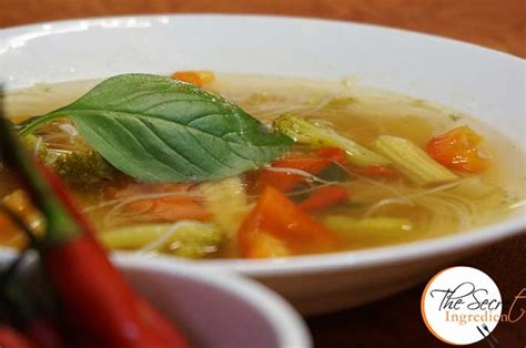 Thai Vegetable Soup Clear Broth