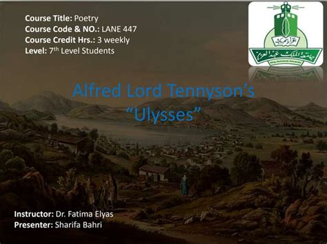 Ulysses by Alfred Tennyson