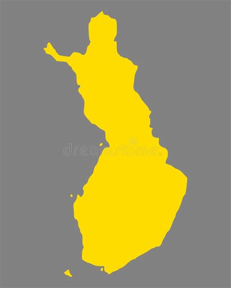 Map Of Finland Stock Vector Illustration Of Geography