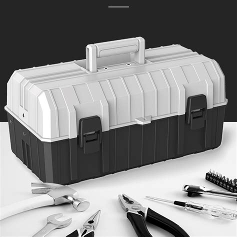 large plastic tool box tool organizer - FOXWOLL