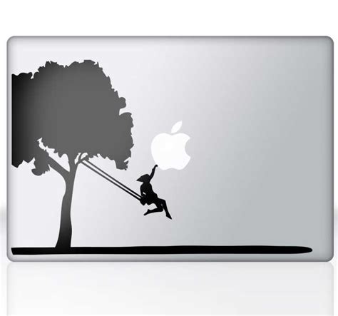 Tree Swing Macbook Sticker - TenStickers